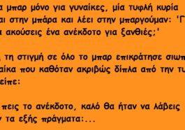 Μια Γυναίκα Μπαίνει μέσα σε ένα Μπαρ και λέει ένα Ανέκδοτο για Ξανθιές. Δεν είχε Ιδέα όμως για ΑΥΤΟ που θα ακολουθούσε..!