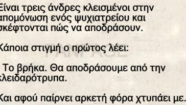 Ανέκδοτο: Προσπάθεια απόδρασης από ψυχιατρείο