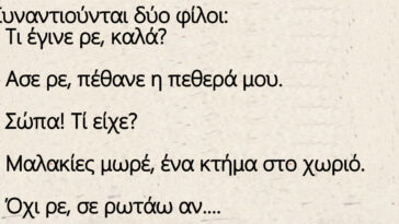 Το ανέκδοτο της ημέρας: Ο χαμός της πεθεράς και ο γαμπρός